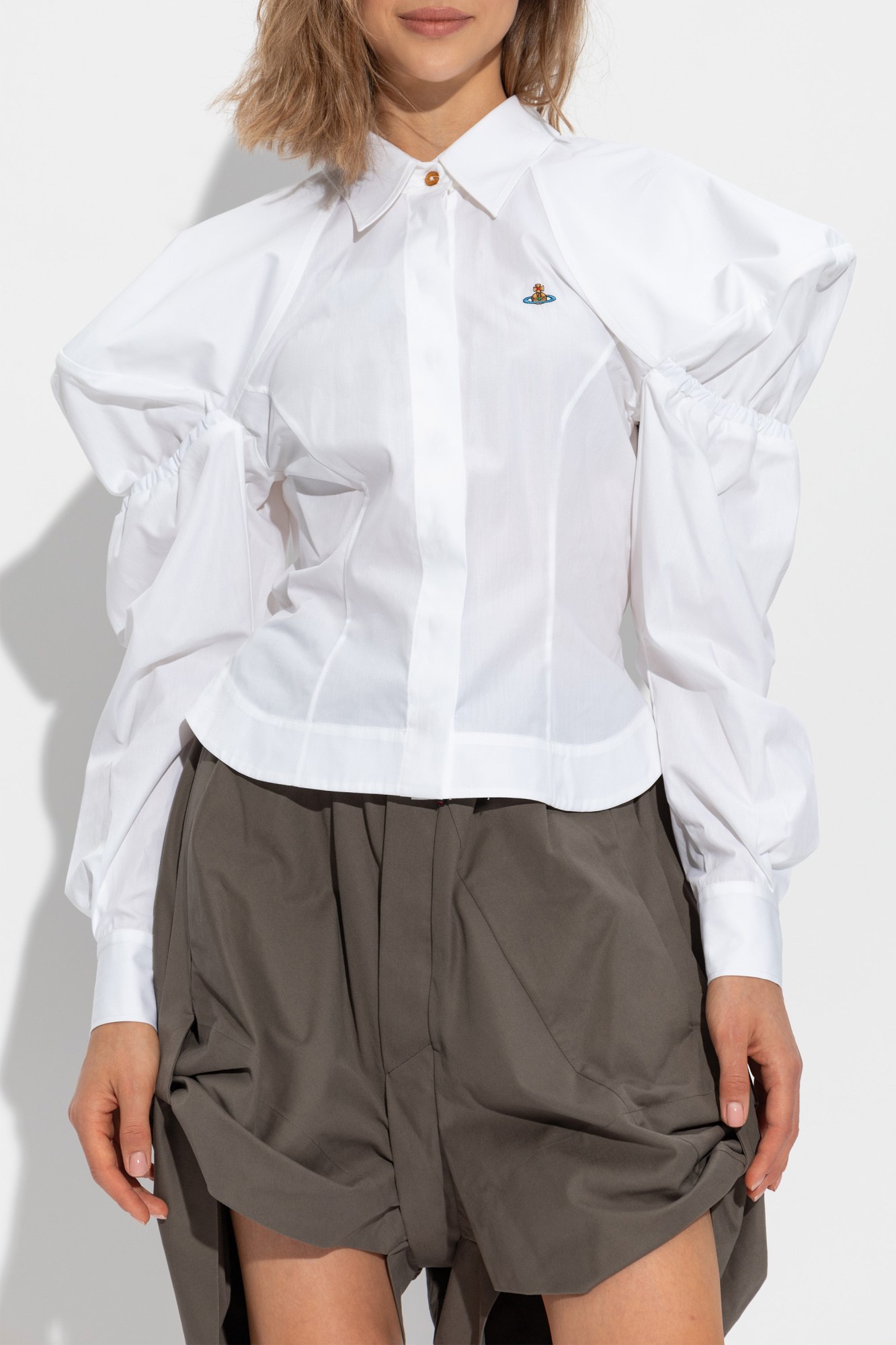 【メーカー直売】 Westwood Vivienne Shirt Clothing Women's | sleeves puff with トップス